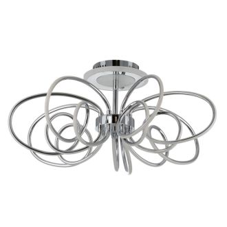 Люстра на штанге Citilux Salma smart CL224A171, LED 135 Вт, хром матовый/хром