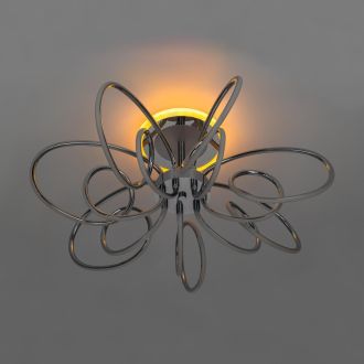 Люстра на штанге Citilux Salma smart CL224A171, LED 135 Вт, хром матовый/хром