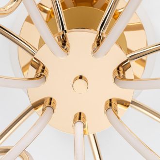 Люстра на штанге Citilux Salma smart CL224A172, LED 135 Вт, золотой