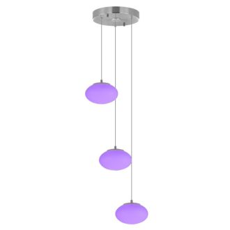 Каскадная люстра Citilux Atman smart CL226A031, LED 36 Вт, хром матовый/белый
