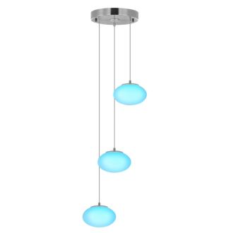 Каскадная люстра Citilux Atman smart CL226A031, LED 36 Вт, хром матовый/белый