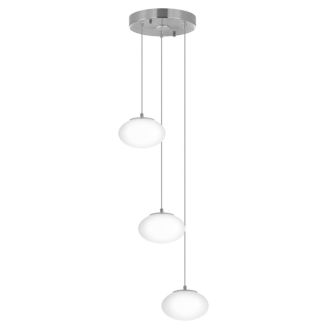 Каскадная люстра Citilux Atman smart CL226A031, LED 36 Вт, хром матовый/белый