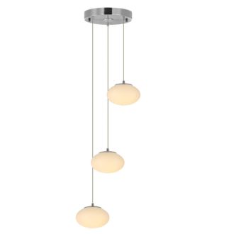 Каскадная люстра Citilux Atman smart CL226A031, LED 36 Вт, хром матовый/белый
