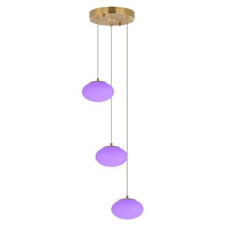 Каскадная люстра Citilux Atman smart CL226A033, LED 36 Вт, бронзовый/белый