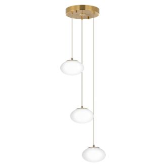 Каскадная люстра Citilux Atman smart CL226A033, LED 36 Вт, бронзовый/белый