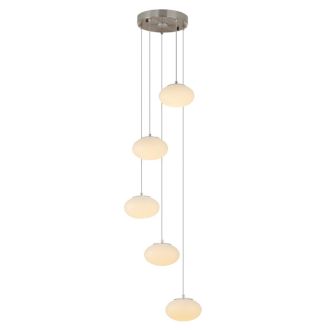 Каскадная люстра Citilux Atman smart CL226A051, LED 60 Вт, хром матовый/белый