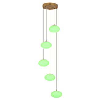 Каскадная люстра Citilux Atman smart CL226A053, LED 60 Вт, бронзовый/белый