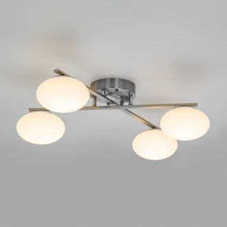 Накладная люстра Citilux Atman smart CL226A141, LED 48 Вт, хром матовый/белый