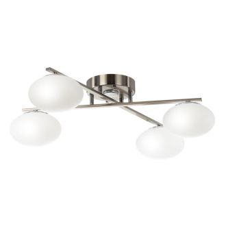 Накладная люстра Citilux Atman smart CL226A141, LED 48 Вт, хром матовый/белый