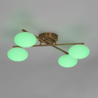 Накладная люстра Citilux Atman smart CL226A143, LED 48 Вт, бронзовый/белый