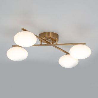 Накладная люстра Citilux Atman smart CL226A143, LED 48 Вт, бронзовый/белый