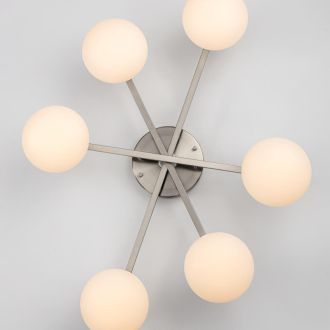 Накладная люстра Citilux Atman smart CL226A161, LED 72 Вт, хром матовый/белый