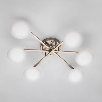 Накладная люстра Citilux Atman smart CL226A161, LED 72 Вт, хром матовый/белый
