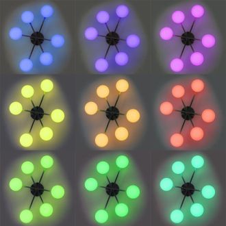 Накладная люстра Citilux Atman smart CL226A161, LED 72 Вт, хром матовый/белый