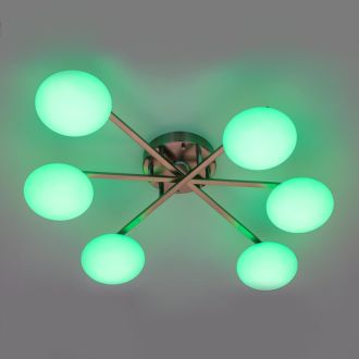 Накладная люстра Citilux Atman smart CL226A161, LED 72 Вт, хром матовый/белый