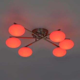 Накладная люстра Citilux Atman smart CL226A161, LED 72 Вт, хром матовый/белый