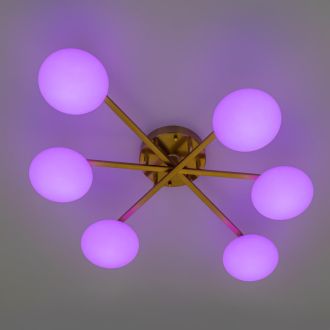 Накладная люстра Citilux Atman smart CL226A163, LED 72 Вт, бронзовый/белый