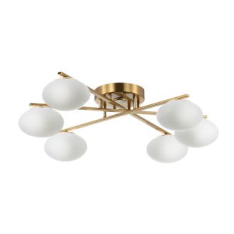 Накладная люстра Citilux Atman smart CL226A163, LED 72 Вт, бронзовый/белый