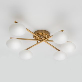 Накладная люстра Citilux Atman smart CL226A163, LED 72 Вт, бронзовый/белый