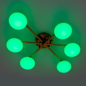 Накладная люстра Citilux Atman smart CL226A163, LED 72 Вт, бронзовый/белый