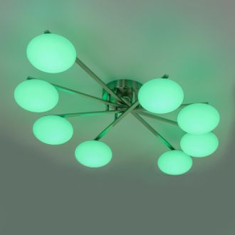 Накладная люстра Citilux Atman smart CL226A181, LED 96 Вт, хром матовый/белый