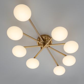 Накладная люстра Citilux Atman smart CL226A183, LED 96 Вт, бронзовый/белый