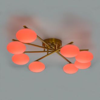 Накладная люстра Citilux Atman smart CL226A183, LED 96 Вт, бронзовый/белый