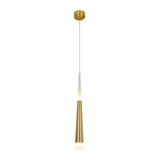 Подвесной светильник Citilux Вегас CL227012, LED 7 Вт, золото матовое/белый