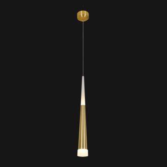 Подвесной светильник Citilux Вегас CL227012, LED 7 Вт, золото матовое/белый