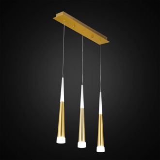 Подвесной светильник Citilux Вегас CL227032, LED 21 Вт, золото матовое/белый