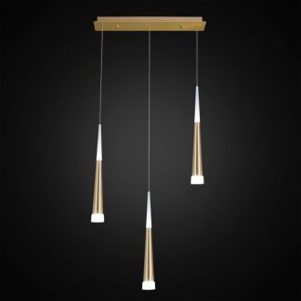 Подвесной светильник Citilux Вегас CL227032, LED 21 Вт, золото матовое/белый