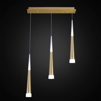 Подвесной светильник Citilux Вегас CL227032, LED 21 Вт, золото матовое/белый
