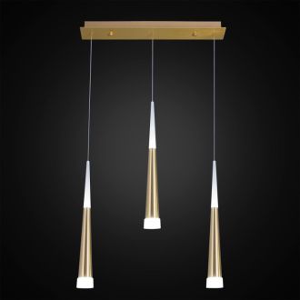 Подвесной светильник Citilux Вегас CL227032, LED 21 Вт, золото матовое/белый