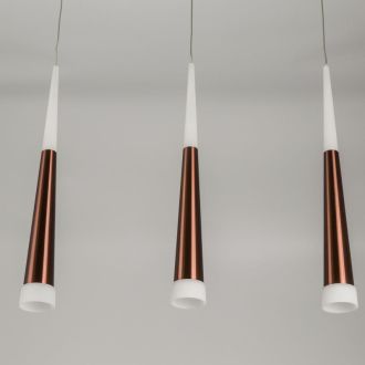 Подвесной светильник Citilux Вегас CL227033, LED 21 Вт, коричневый/белый