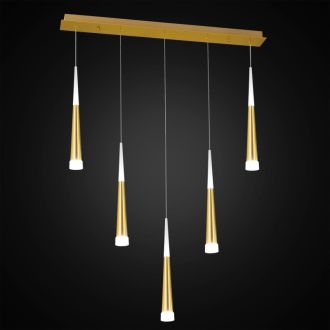 Подвесной светильник Citilux Вегас CL227052, LED 35 Вт, золото матовое/белый