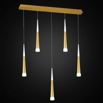 Подвесной светильник Citilux Вегас CL227052, LED 35 Вт, золото матовое/белый