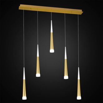 Подвесной светильник Citilux Вегас CL227052, LED 35 Вт, золото матовое/белый