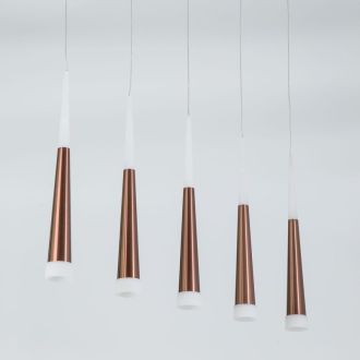 Подвесной светильник Citilux Вегас CL227053, LED 35 Вт, коричневый/белый