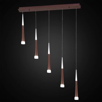 Подвесной светильник Citilux Вегас CL227053, LED 35 Вт, коричневый/белый