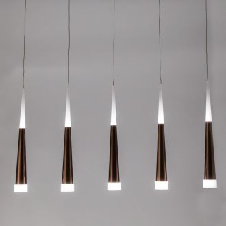 Подвесной светильник Citilux Вегас CL227053, LED 35 Вт, коричневый/белый