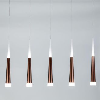Подвесной светильник Citilux Вегас CL227053, LED 35 Вт, коричневый/белый