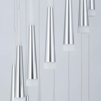 Каскадная люстра Citilux Вегас CL227140, LED 98 Вт, хром матовый/белый