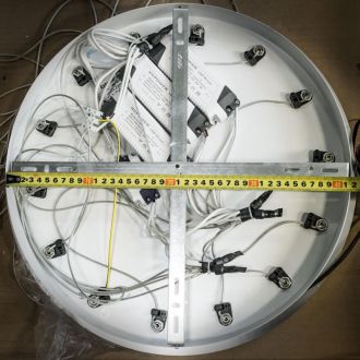 Каскадная люстра Citilux Вегас CL227143, LED 98 Вт, коричневый/белый