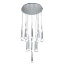 Каскадная люстра Citilux Вегас CL227160, LED 112 Вт, хром матовый/белый