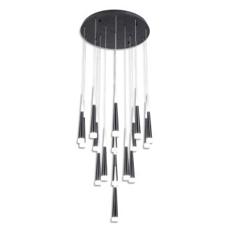 Каскадная люстра Citilux Вегас CL227161, LED 112 Вт, черный/белый