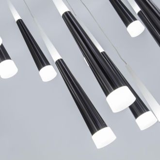 Каскадная люстра Citilux Вегас CL227161, LED 112 Вт, черный/белый