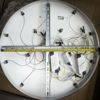 Каскадная люстра Citilux Вегас CL227162, LED 112 Вт, золото матовое/белый