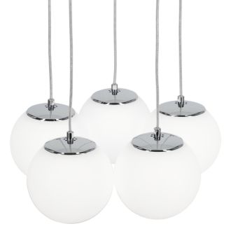 Каскадная люстра Citilux Адам Смарт CL228A051, LED 60 Вт, хром матовый/белый