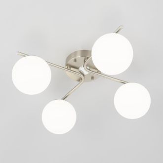 Накладная люстра Citilux Адам Смарт CL228A141, LED 48 Вт, хром матовый/белый