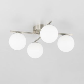 Накладная люстра Citilux Адам Смарт CL228A141, LED 48 Вт, хром матовый/белый